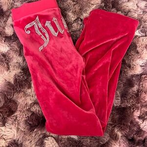 Juicy Couture Red Velour Lounge Pants